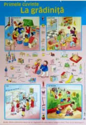 Plansa. Primele cuvinte. La gradinita 