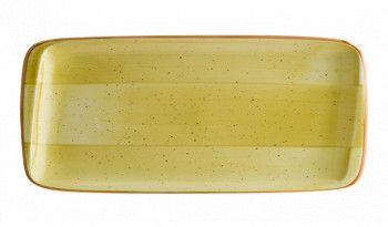 Platou dreptun portelan BONNA colectia AURA AMBER 34x16cm 