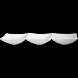 Platou 3 compartimente din portelan 25x8cm colectia HONG KONG 