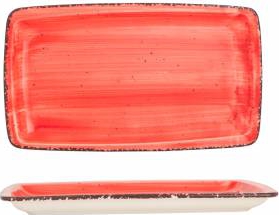 Platou dreptunghiular GURAL colectia RED 24x14cm 