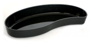 Platou frunza policarbonat RAKI 21x45x6 5cm negru 