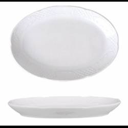 Platou oval din portelan 23x15cm Colectia FLORA 