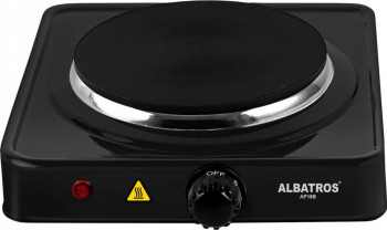 Plita Albatros AP16B 1 zona de gatit 1500 W Termostat reglabil Negru 