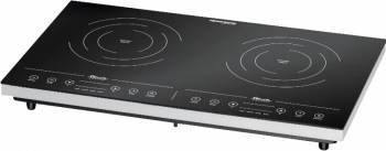 Plita dubla cu inductie Rommelsbacher Suprafata ceramica 3400W Afisaj LED Timer 10 nivele de putere Neagra 