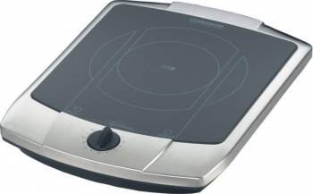 Plita Rommelsbacher Ceran cu un singur ochi cu doua circuite 2200W Argintie 