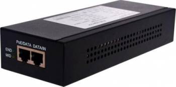 PoE Injector Hikvision, LAS60-57CN-RJ45, 60W, 1 x RJ45, 1000M 