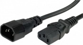 Prelungaitor alimentare PC Value 19.99.1505 C13 - C14 10A 0.5 m Negru