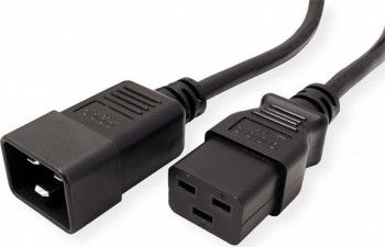 Prelungitor alimentare PC Roline 19.08.1563 IEC320/C19 - C20 16A 3 m Negru