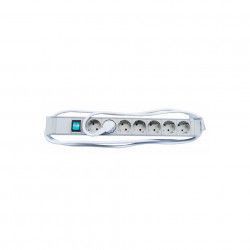 Prelungitor cu 7 prize Schuko+ON/OFF Schrack alb 