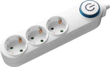Prelungitor Samus 3PI5-3680 3 prize Schuko 5m intrerupator Alb 