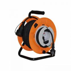 Prelungitor rola 22 m + 3 m tambur 3000W cablu 3x1.5 mm2 exterior IP44 
