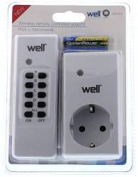 Priza Well cu telecomanda 