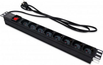 Priza Tecnoware FRA17409 8 prize Schuko 2m Black