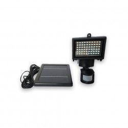Proiector solar cu 60 leduri SMD senzor de miscare negru fotocelula