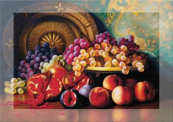 Puzzle 1000 piese - Parfumat - Figs pomegranates and brass plate - GE