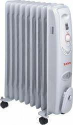 Radiator electric cu ulei Zass ZR 09 C 2000W Termostat reglabil Alb 