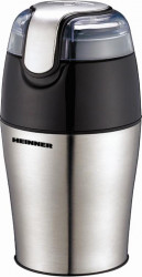Rasnita Heinner HCG-150SS 150W Capacitate 50g Lame din Inox Argintiu 