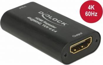 Repeater Delock HDMI 4K 60Hz UHD 30m Negru 