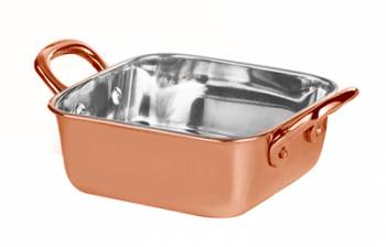 Roaster patrat RAKI inox cu strat cupru 13 75x5 25cm 800ml