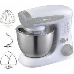 Robot de bucatarie Esperanza EKM024 800W 6 Viteze Miscare Eliptica Bol Inox 4 l Alb/Argintiu 