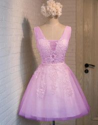 Rochie Sabrina lila marimea 40 L 