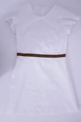 Rochie de dama din in cu broderie marimea S 