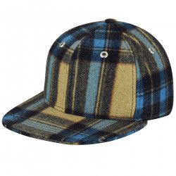 Sapca Kangol Tartan Flat Brim Baseball Silt Check