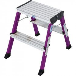 Scara KRAUSE Monto Rolly mov dubla 2x2 trepte 