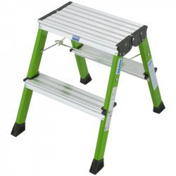 Scara KRAUSE Monto Rolly verde dubla 2x2 trepte 