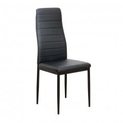 Scaun bucatarie/dining negru/metal negru modern Bortis Impex 