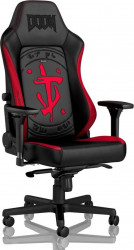 Scaun gaming Noblechairs NBL-HRO-PU-DET-SGL HERO DOOM Edition Black Red 
