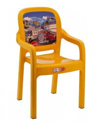 Scaunel ELITE cu brate pentru copii culoare galben 