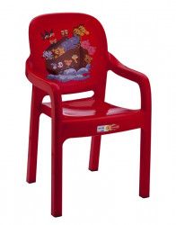 Scaunel ELITE cu brate pentru copii culoare rosie 