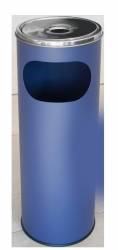 Scrumiera exterioara pentru hotel cu cos gunoi 12L 20x20xh58cm alba 
