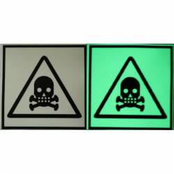 Semn de Avertizare Fosforescent Substante Toxice 
