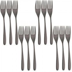 Set 12 furculite grosime 3 5mm INOXRIV NOVECENTO TITANIUM 