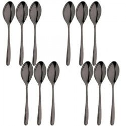 Set 12 linguri desert grosime 3 5mm INOXRIV NOVECENTO TITANIUM 