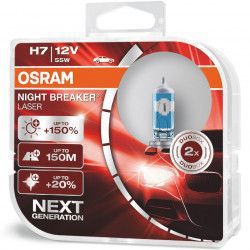 Set 2 Becuri auto halogen Osram H7 Night Breaker Laser NEXT GENERATION +150 55W 12V 