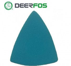 Set 25 buc DEERFOS SA331 BLUE dimensiuni 100x150 mm fara gauri granulatie 100 triunghi abraziv de slefuit prindere arici tip scai/velcro 
