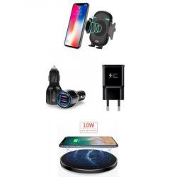 Set 4 buc Incarcator car Automatic sensor fast wireless chargers universal 10w iPh 8 8+ x xs xsmax galaxy s8 s8+ s9 s9+ note8 9