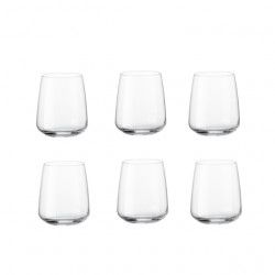 Set 6 pahare bauturi racoritoare 360ml BORMIOLI HEXIO 