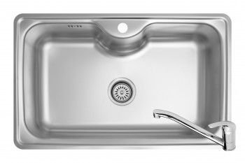 Set 2IN 1 Pyramis INSET si baterie ASALIA dimensiune 800x500mm adancime 200mm finisaj inox lucios 
