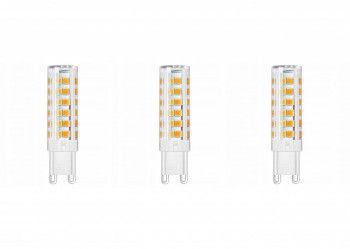Set 3 becuri led G9 8W 65W 610lm A+ lumina calda Lumiled 