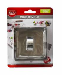 Set 3 forme inox patrate pentru copt RAKI 8 5x8 5x4 5cm MN01981075 