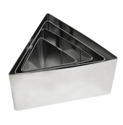 Set 4 forme inox triunghi copt prajituri RAKI MN01981084 