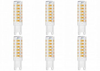 Set 6 becuri led G9 8W 65W 610lm A+ lumina alba naturala Lumiled 