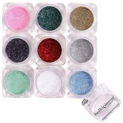 Set 9 sclipici minerali Glamorous Glitter 15.75 g BellaPierre