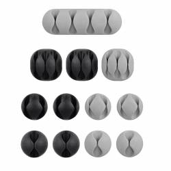 Set de 9 clipsuri Avantree CLIP-01 pentru organizarea cablurilor Negru 