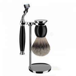 Set de barbierit Muehle aparat ras Mach3 pamatuf par bursuc maner rasina S93K44 