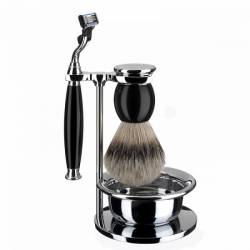 Set de barbierit Muehle aparat ras Mach3 pamatuf par bursuc maner rasina S93K44S 